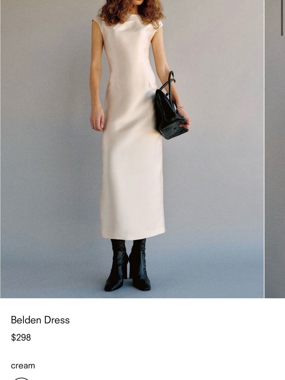 Reformation Belden Dress - Cream